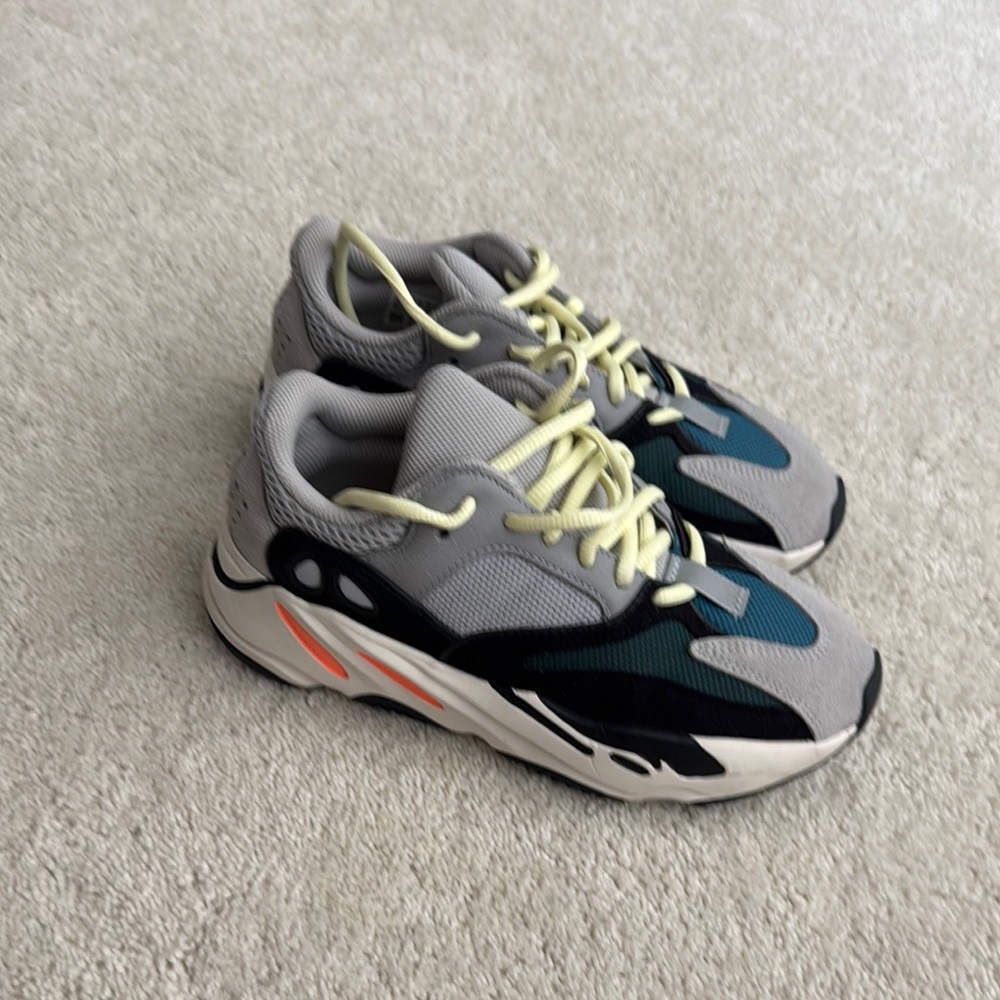 Stylish Gray and Teal Sneakers
